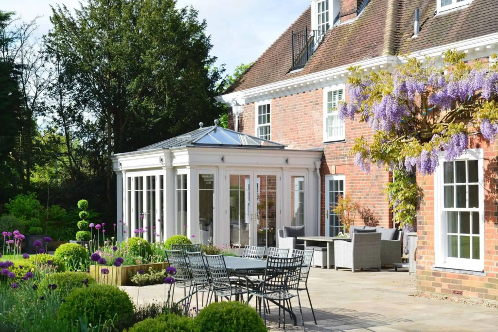 Orangery designed for luxury living room